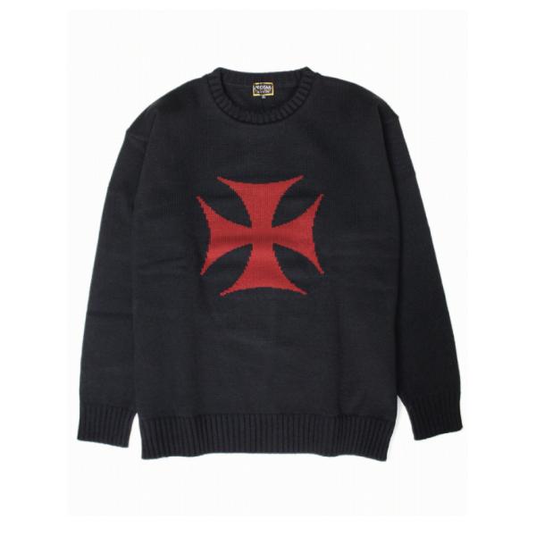 レッドテイル 24_ビッグ ダディ MC セーター ブラック RED TAiL 24_BiG DADDY MC Sweater Black RKK-349 メンズ