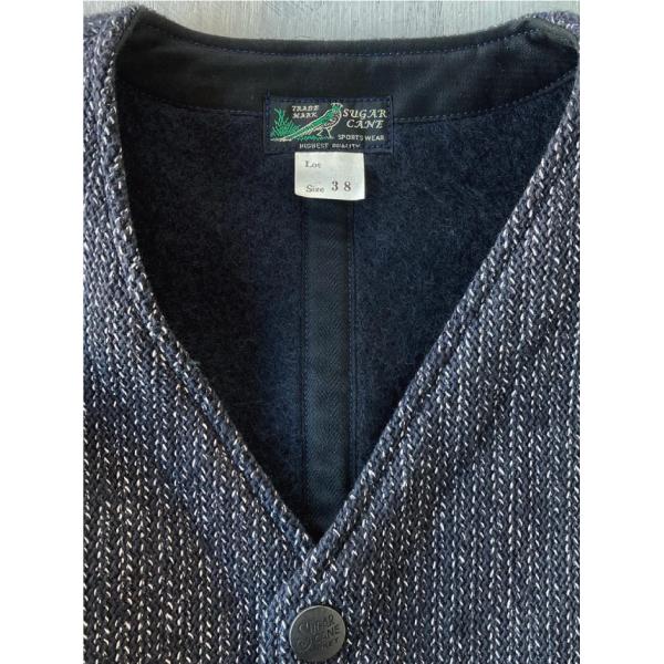 sugar cane ビーチクロス ベスト SUGAR CANE シュガーケーン ビーチ クロス ベスト ネイビー