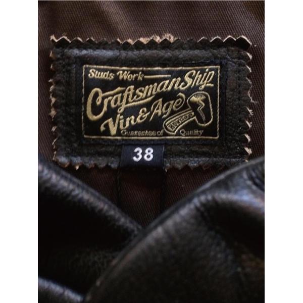 Vine & Age レザー ベスト 42 Vin&Age ヴィンアンドエイジ Naughty leather vest レザー ナーティー