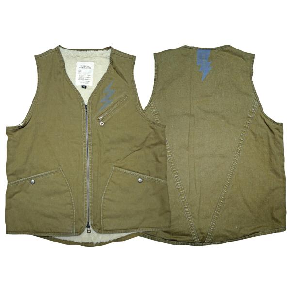 ヴィンアンドエイジ ヴィン＆エイジ デッキ ボア ベスト サンド