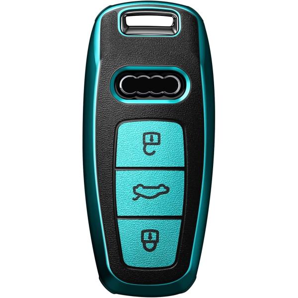 Tukellen 適用アウディキーケースケース アウディA6L A7 A8 Q8 2018 2019 等互換性がありますTPU 360度フルプロテクシ