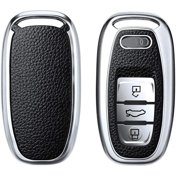 SANRILY アウディ用 スマート キーケース キーカバー キー保護 キーホルダー Audi向けの TT R8 A3 S3 A4 8K A5 8T