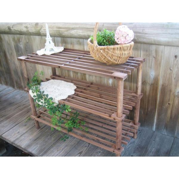 ウッドマルチフリーラック3段 飾り棚 収納 シューズラック DIY 木製