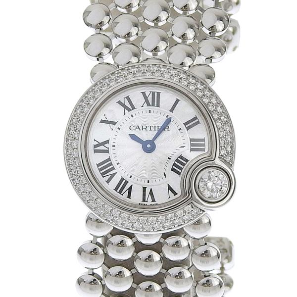 カルティエ CARTIER バロン ブラン ドゥ クォーツ 腕時計 K18WG ベゼルダイヤモンド ホワイトシェル文字盤 WE902072 中古 新入荷 CA0440 BALLON BLANC DE CARTIER カルティエ バロン ブラン ドゥ クォーツ