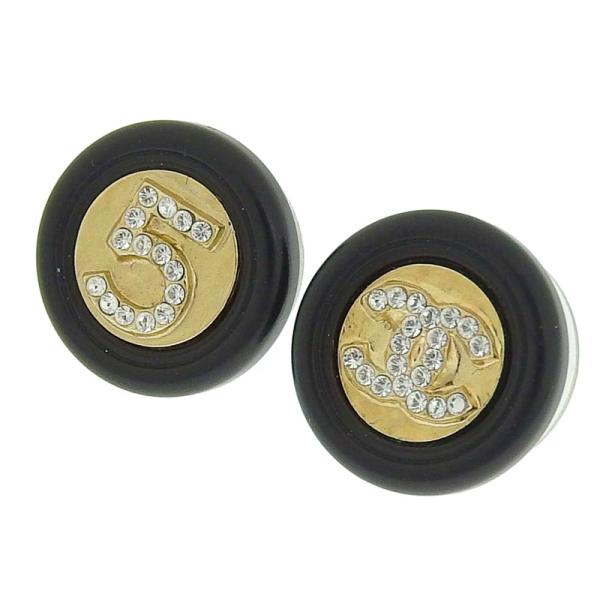 ☆極美品☆ CHANEL シャネル ココマーク ラインストーン ゴールド ピアス CHANEL シャネル ピアス ココマーク ABC547 ラインストーン