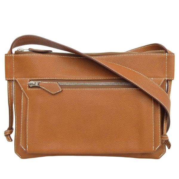 エルメス HERMES ウルトラプラGM ショルダーバッグ レザー ブラウン Z刻印 2021年 中古 新入荷 HE0875 HERMES（エルメス） ウルトラプラGM ショルダーバッグ レザー ブラウン