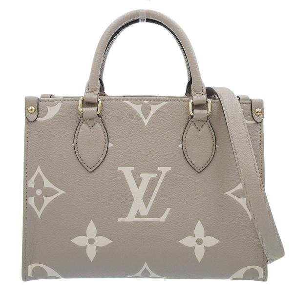 【未使用級】ルイ・ヴィトン（アンプラント）オンザゴー PM　2way　クレーム オンザゴー（LOUIS VUITTON） ルイヴィトン LOUIS VUITTON モノグラム