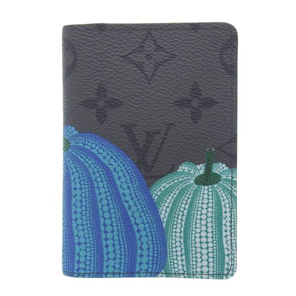 ルイヴィトン LOUIS VUITTON モノグラム オーガナイザードゥポッシュ 草間彌生 カードケース ダークグレー M81969 美品 新入荷 LV1479 LOUIS VUITTON（ルイ・ヴィトン） モノグラム オーガナイザードゥ