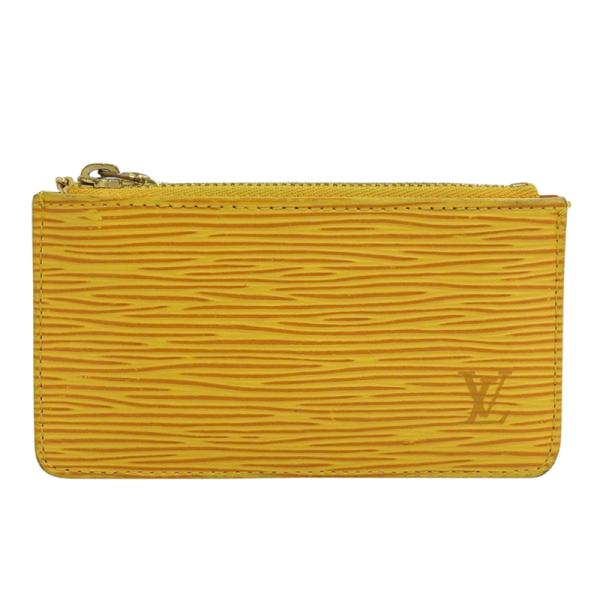 極美品 LOUIS VUITTON ルイ ヴィトン ポシェット クレ ケース M63809 タッシリーイエロー エピレザー ゴールド金具 中古 4a001251 LOUIS VUITTON（ルイ・ヴィトン） エピ ポシェット・クレ コインケース