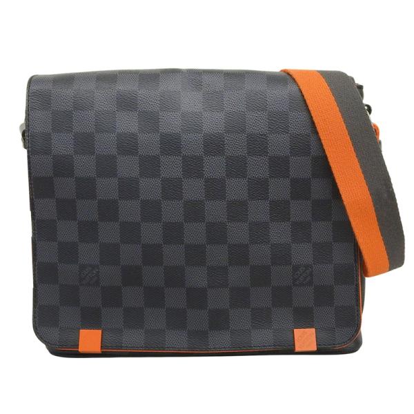 ルイヴィトン LOUIS VUITTON ダミエ グラフィット ディストリクトPM ショルダー メッセンジャーバッグ オレンジ N42405 中古 新入荷 LV2101 ディストリクト（LOUIS VUITTON） ルイヴィトン LOUIS VUITTON ダミエ