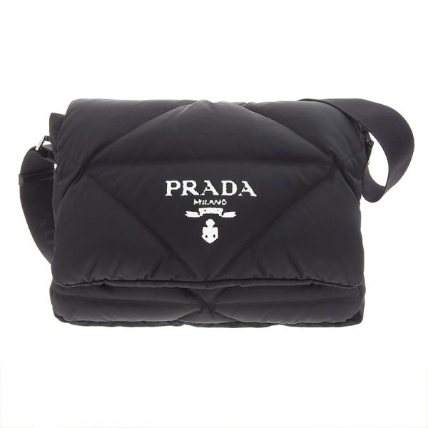 PRADAショルダーバッグ 関税負担なし☆PRADA Re-Nylon レザー ショルダーバッグ (PRADA