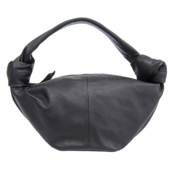 Bottega Veneta ダブルノット♦︎レザーハンドバッグ♦︎黒 BOTTEGA VENETA（ボッテガ・ヴェネタ） ダブルノット ミニ