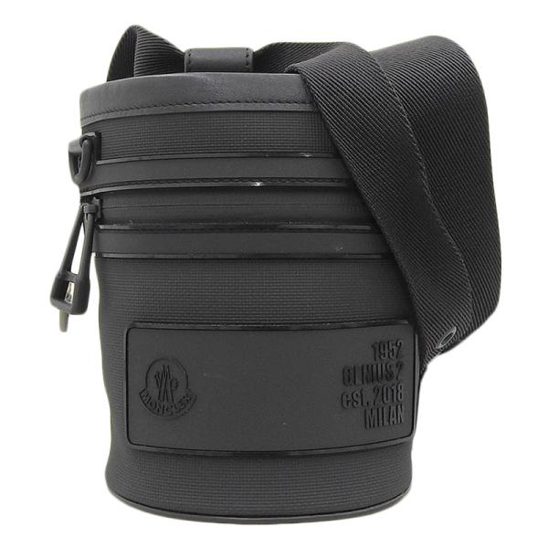 モンクレール MONCLER 1952バケットバッグ 2WAYバッグ ショルダーバッグ ウエストバッグ レザー/ラバー ブラック 中古 新入荷 OB2191 MONCLER（モンクレール） MONCLER 1952バケットバッグ 2WAYバッグ