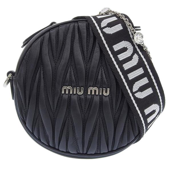 値下げ中　ミュウミュウ　マトラッセ2ウェイショルダー　ブルガリポーチおまけ付き miu ミュウミュウ MIUMIU マテラッセ 2WAYバッグ ショルダー