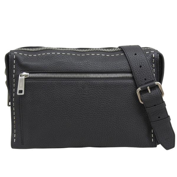 フェンディ FENDI セレリア ショルダーバッグ レザー ブラック 7VA407 中古 新入荷 OB2760 SELLERIA（FENDI） フェンディ FENDI セレリア ショルダーバッグ