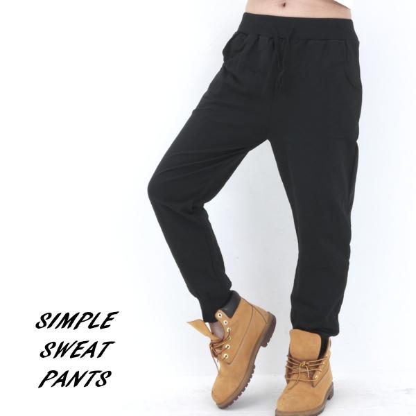 スウェットパンツ レディース 黒 ブラック 10分丈 ボトムス 無地 ロンデルブラック ネコポス可 B137 黒い服専門店ロンデルブラック 通販 Yahoo ショッピング