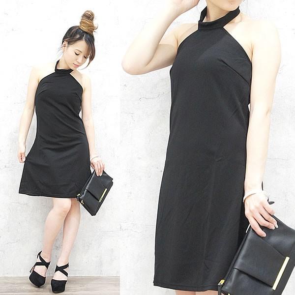 セール ネコポス送料無料 ワンピース レディース アメリカンスリーブ ノースリーブ ミニワンピ 黒 ネコポス可 B142 黒い服専門店ロンデルブラック 通販 Yahoo ショッピング