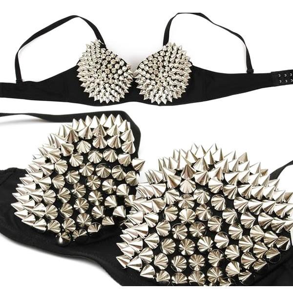 トゲトゲ スタッズ ブラ ビラブラ 黒 ブラック ブラジャー ネコポス不可 Ww 06 黒い服専門店ロンデルブラック 通販 Yahoo ショッピング