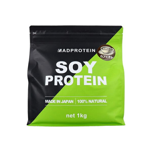 マッドプロテインシリーズ ソイプロテイン カフェオレ 1Kg トレーニング 筋肉増量 ゴールデンタイム