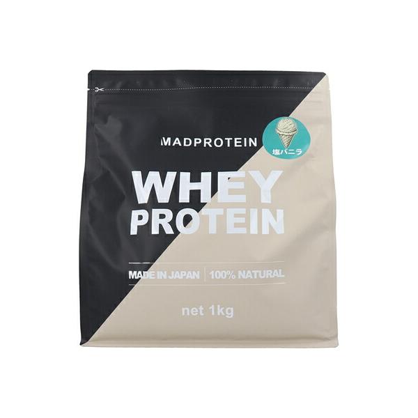 マッドプロテインシリーズ ホエイプロテイン 塩バニラ 1Kg トレーニング 筋肉増量 ゴールデンタイム