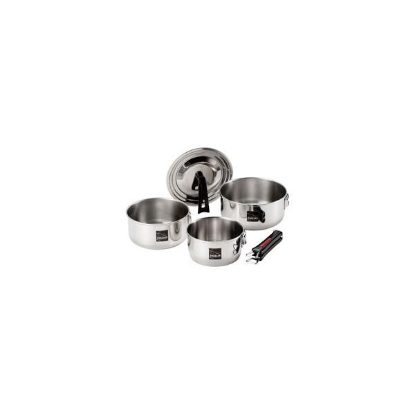 和平フレイズ  ステンレス鍋3点セット フォリアス IH対応 着脱式ハンドル FM8157