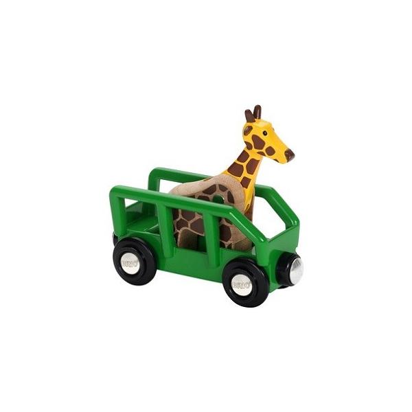BRIO　ブリオ　レールウェイ　キリンとワゴン　33724