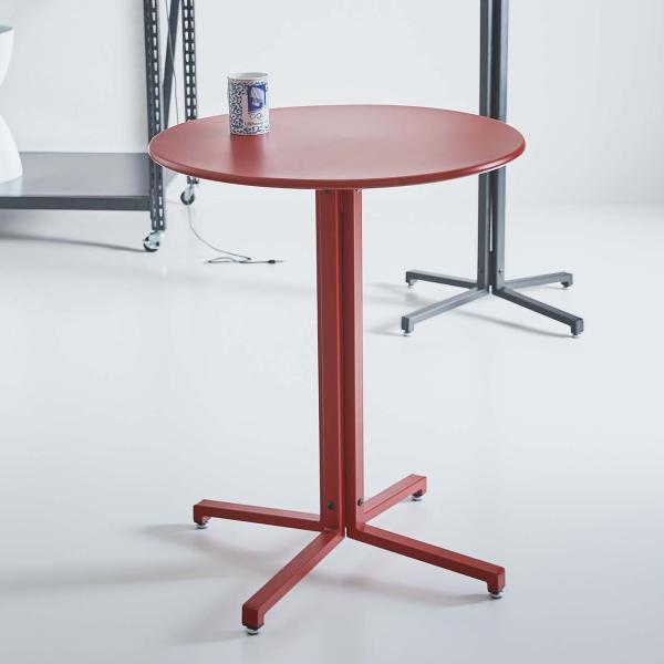 ダイニングテーブル カフェテーブル 幅60cm 2人用 おしゃれ 丸型 円形 スチール バーテーブル 食卓机 北欧 モダン 安い 人気