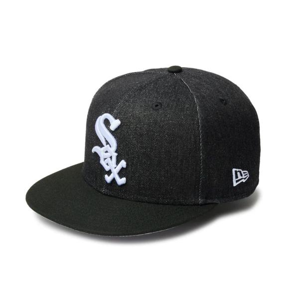 【あページ】ニューエラ　ホワイトソックス　ブラック 59FIFTY トラッカー ALLSTAR SIDE PATCH シカゴ・ホワイト
