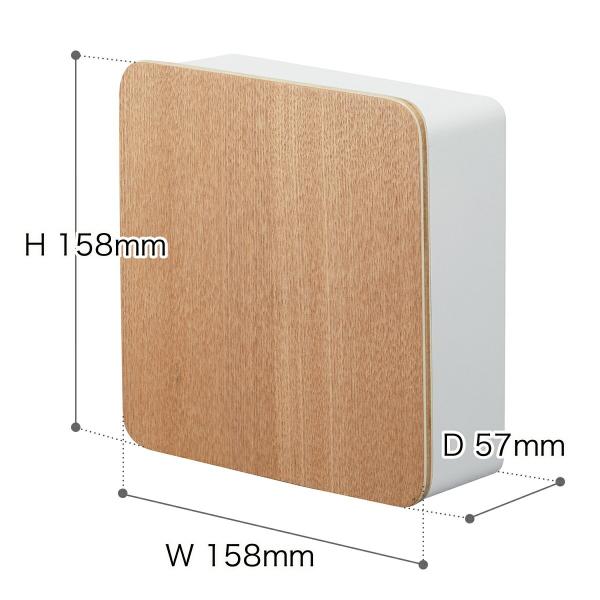 リン キーフック2段 マグネット ケース 壁掛け 玄関 キーボックス おしゃれ 玄関収納 磁石 印鑑 ハンコ 玄関ドア 玄関扉 木目 木製 収納 ボックス 小物入れ 代購幫