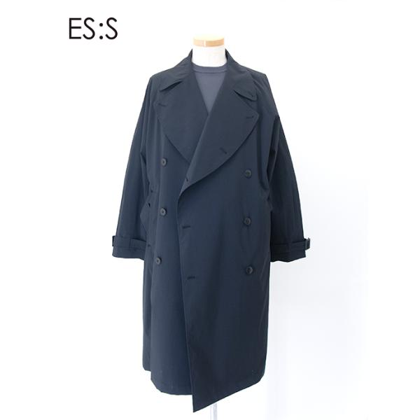 ES:S（エス） トレンチコート/ポリエステルタイプライター 日本製