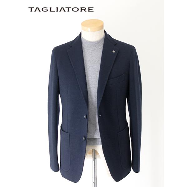 <ピン>TAGLIATORE 新ロゴ ネイビー ウール ジャケット サイズ46 Brilla per il gusto（ブリッラ ペル イル グスト）【別注】TAGLIATORE