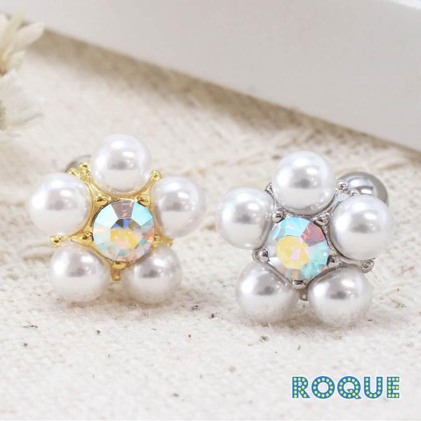 ROQUE（ロキ） ボディピアス 16G ラグジュアリー パールフラワー