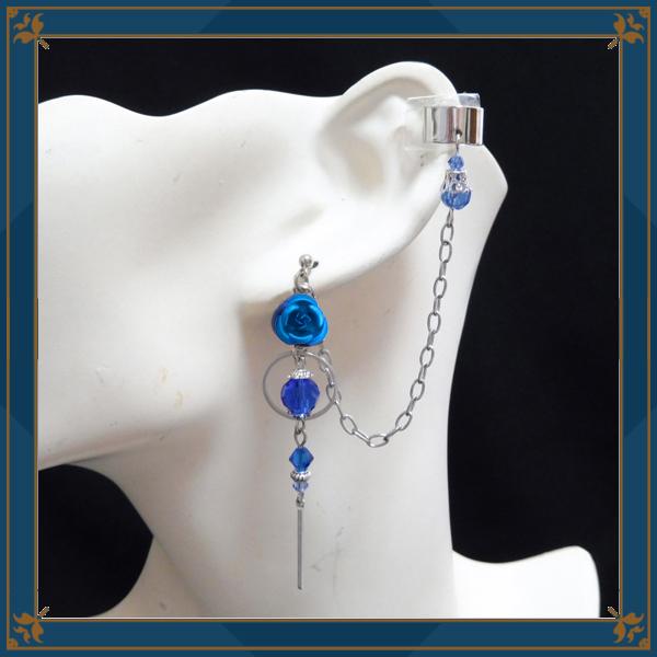 りしゅ様　　青薔薇イヤリング(ピアス変更可) りしゅ様 青薔薇イヤリング(ピアス変更可) りしゅ様 青薔薇