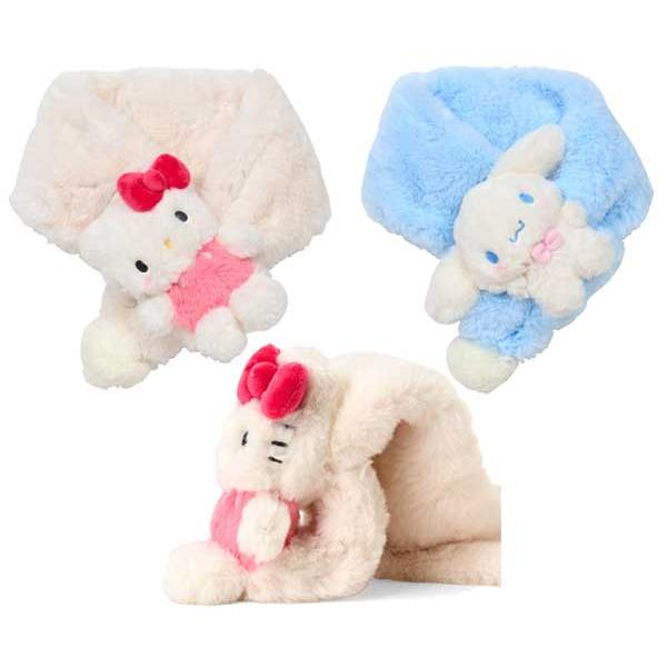 sanrio（サンリオ） キッズマスコット付きマフラー キッズボアマフラー