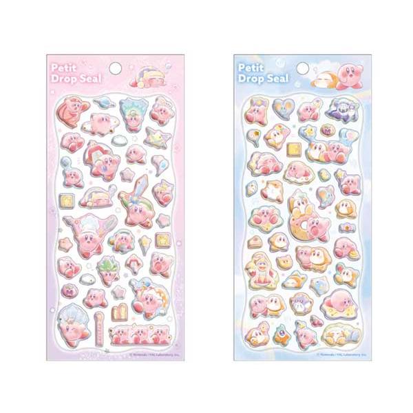 星のカービィ プチドロップシール ぷっくりシール シール 立体シール カービィwithフレンズ COPY ABILTY スマホデコ 305471 305472 カミオジャパン