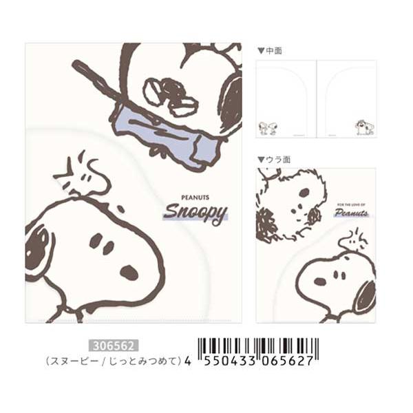 スヌーピー ピーナッツ A4クリアファイル　２種類セット　ドキュメントファイル PEANUTS ポケットファイル スヌーピー＆シブリングス ダイカットクリア