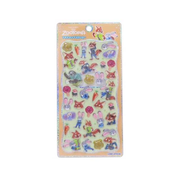 ズートピア プチドロップシール ぷっくりシール ステッカー シール デコシール パワパフ 携帯 スマホデコ 306599 カミオジャパン