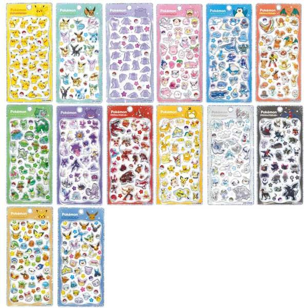 予約商品 プチドロップステッカー ポケモン アニメ ピカチュウ メタモン リザードン カビゴン ゲンガー ぷっくりシール カミオジャパン