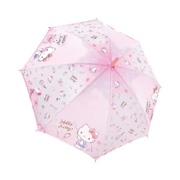 ハローキティ サンリオ ワンタッチ傘 キッズ 55cm ライクアイテム
