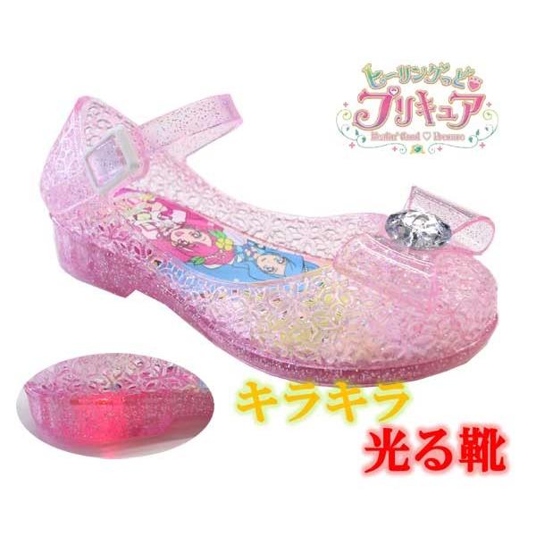 送料無料 光る靴 ガラスの靴 ヒーリングっどプリキュア プリキュア靴 プリキュア サンダル キッズシューズ 子供靴 キッズスニーカー 女の子 光るサンダル 4212 4212 01 Rose Cat 通販 Yahoo ショッピング