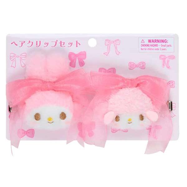 マイメロディ サンリオ ヘアクリップ ヘアクリップセット リボン姫 髪