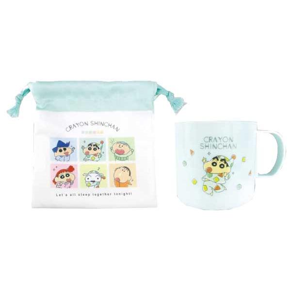 クレヨンしんちゃん プラコップ& sanrio コップ＆巾着セット チョコビ／カラフルコミック – クレヨン