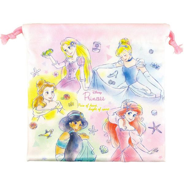 プリンセス ディズニープリンセス フラット巾着 巾着袋 ラプンツェル アリエル シンデレラ ベル ジャスミン cm cm cp Rose Cat 通販 Yahoo ショッピング