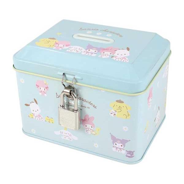 sanrio（サンリオ） サンリオキャラクターズ 貯金箱 カギ付き缶バンク
