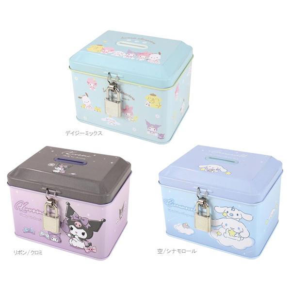 sanrio（サンリオ） サンリオキャラクターズ 貯金箱 カギ付き缶バンク