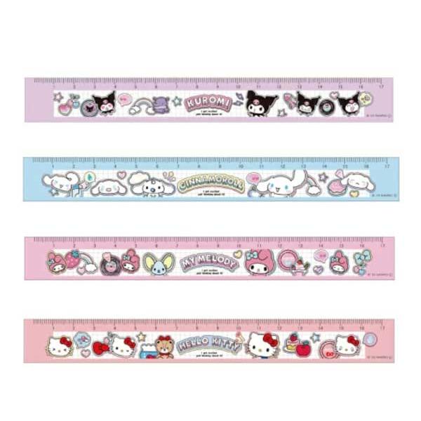 sanrio（サンリオ） スリム定規 サンリオキャラクターズ ペタペタ