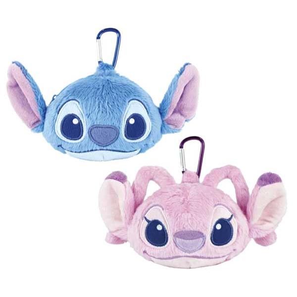 ディズニー スティッチ エンジェル ポーチ カラビナ付きぬいぐるみファスナーマスコット 小物入れ ぬいぐるみマスコット ティーズファクトリー 5549359 5549360