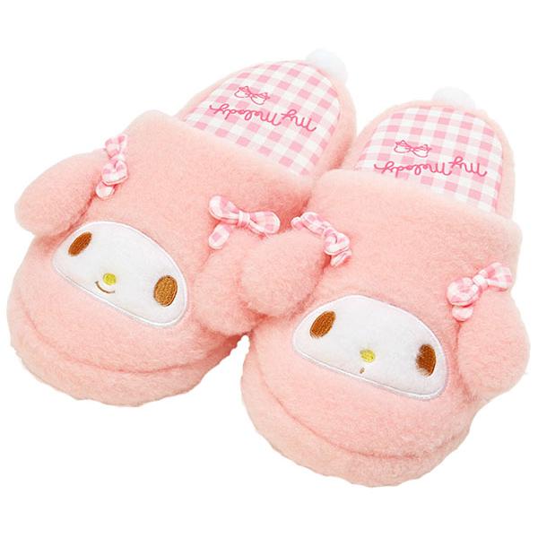 サンリオ　新品　マイメロスリッパ　ぬいぐるみ　他 マイメロディ スリッパ ぬいぐるみスリッパ フェイス型 ルームシューズ