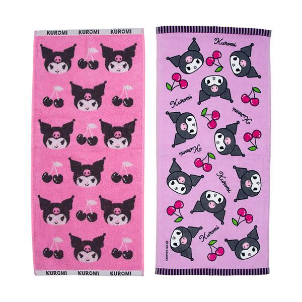 サンリオ クロミ フェイスタオル2枚組セット フェイスタオル タオル ２枚組 サンリオキャラクターズ Sanrio Original バス用品 プール 水泳 お風呂 728608