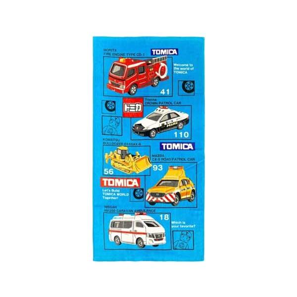 トミカ オーバーラップ コンパクトバスタオル スポーツタオル パトカー